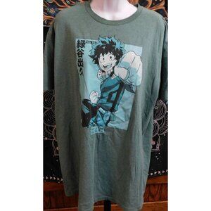 My Hero Acedemia Deku Anime Print  Shirt
